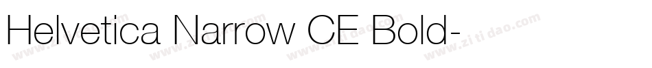 Helvetica Narrow CE Bold字体转换